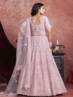 Baby Pink Premium Net Lehenga Choli